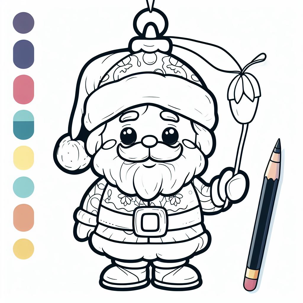 christmas tree coloring page figurins santa page picture downloadable